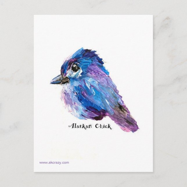 Cartão Postal Cartão-postal do Pintinho do Alaska (Frente)