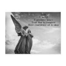 Cartão-postal do Poem Faith