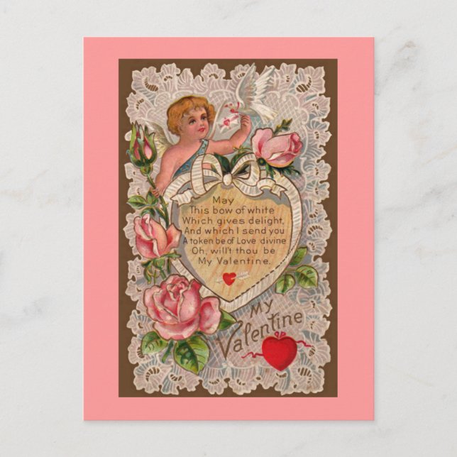 Cartão Postal Cartão-postal do Poema de Cupido (Frente)