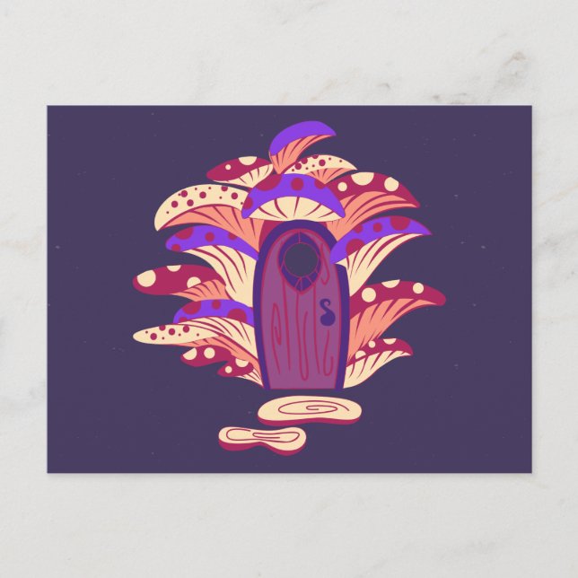 Cartão Postal Cartão-postal do Portal de Cogumelos Fairy (Frente)