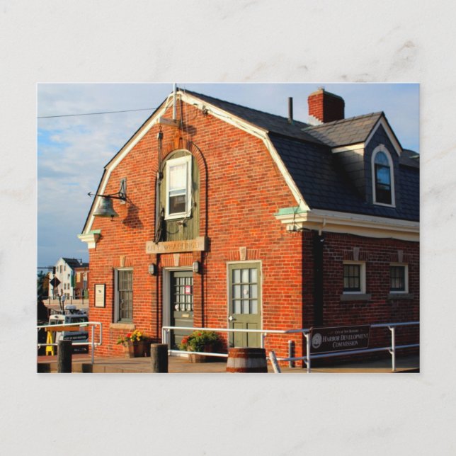 Cartão Postal Cartão-postal do prédio do Wharfinger de Cidade Hi (Frente)