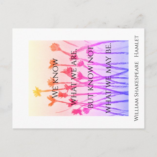 Cartão Postal Cartão-postal do que podemos ser (Hamlet) (Frente)