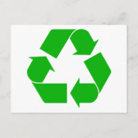 Cartão-postal do reciclar