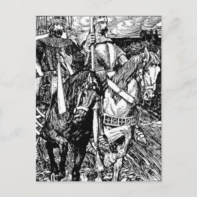 Cartão Postal Cartão-postal do Rei Artur (Frente)