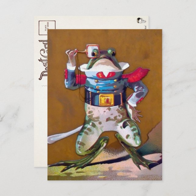 Cartão Postal Cartão-postal do Sapo vitoriano (Frente/Verso)