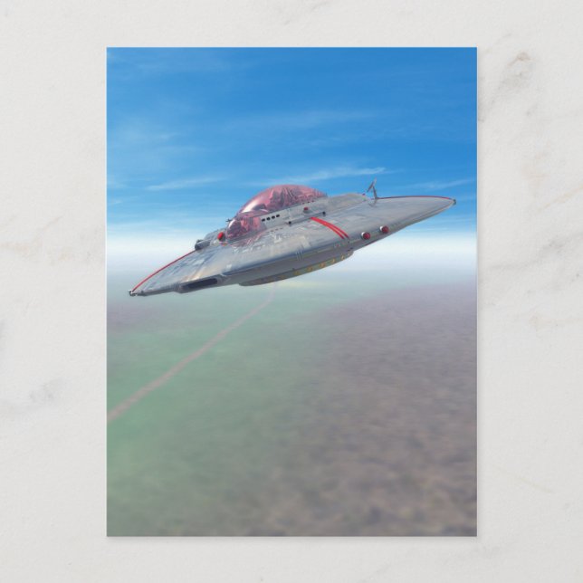 Cartão Postal Cartão-postal do Saucer Voador (Frente)