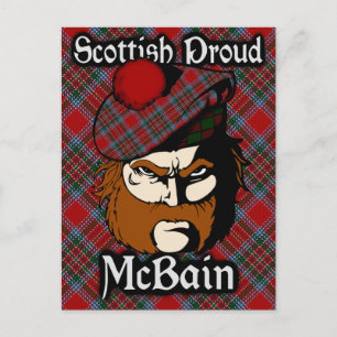 Cartão Postal Cartão-postal do Scottish Clan McBain MacBain Tar