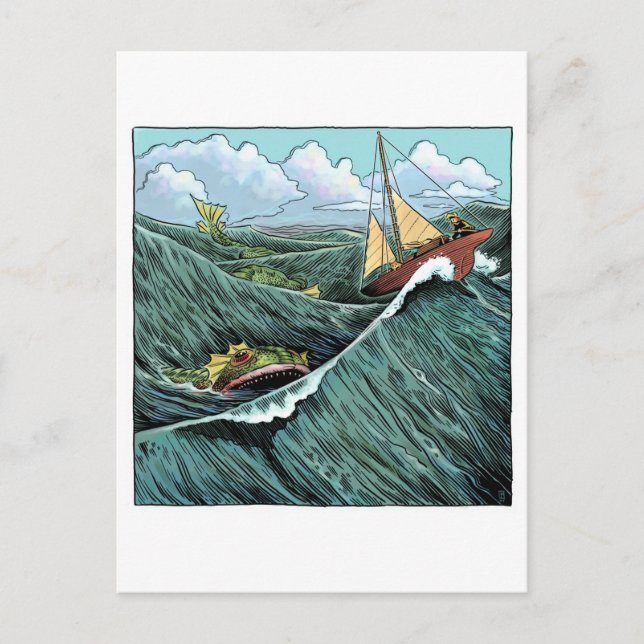 Cartão Postal Cartão-postal do Sea Beast (Frente)