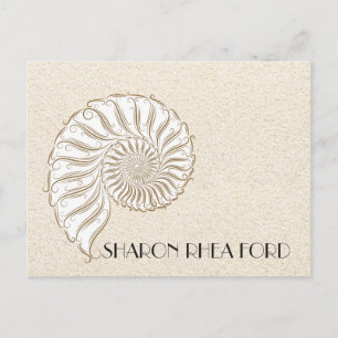 Cartão Postal Cartão-postal do Shell Elegante