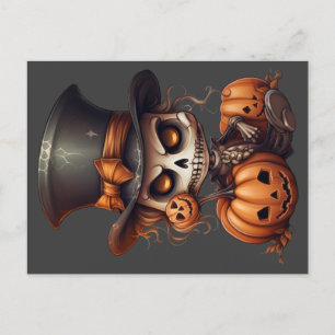 Cartão Postal Cartão-postal do Skeleton Steampunk