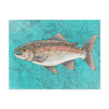 Cartão-postal do Sketch Salmon