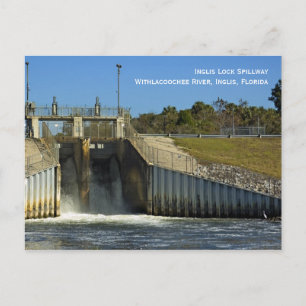 Cartão Postal Cartão-postal do Spillway com bloqueio Inglis