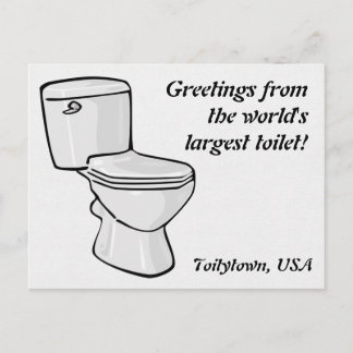 Cartão Postal Cartão-postal do Toilet