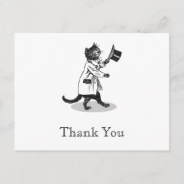Cartão Postal Cartão-postal do Top Hat Cat