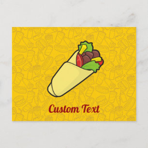 Cartão Postal Cartão-postal do Tortilla Sandwich