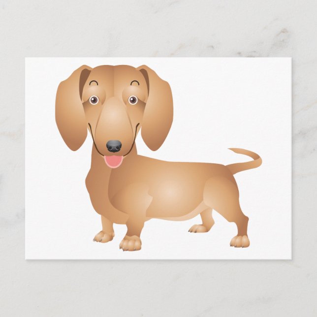 Cartão Postal Cartão-postal do Vazio Cachshund Puppy (Frente)