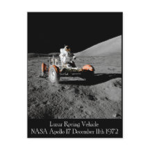 Cartão-postal do veículo lunar Apollo 17