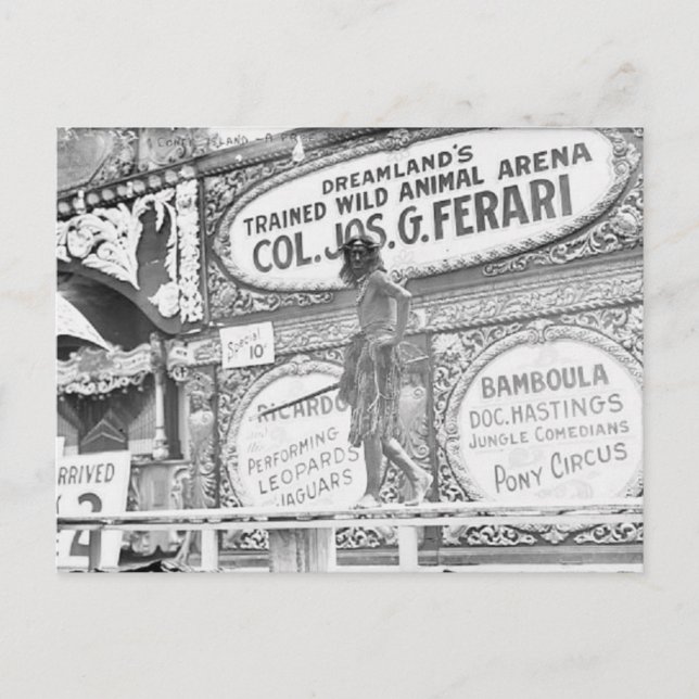 Cartão Postal Cartão-postal do Vintage DreamLand (Frente)