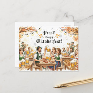 Cartão Postal Cartão-postal do Vintage Oktoberfest
