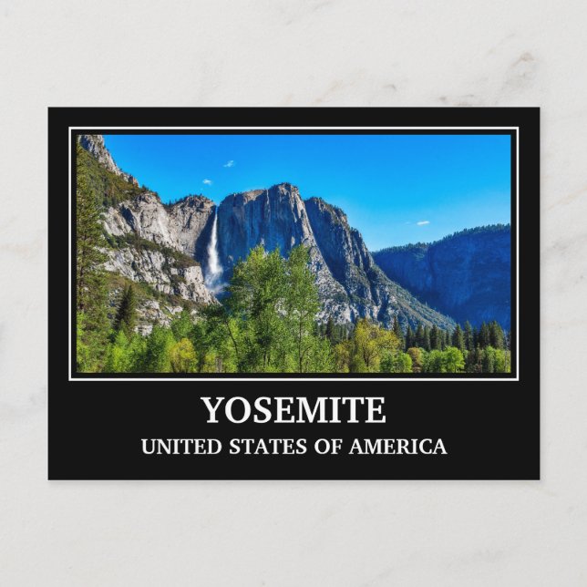 Cartão Postal Cartão-postal do Yosemite EUA (Frente)