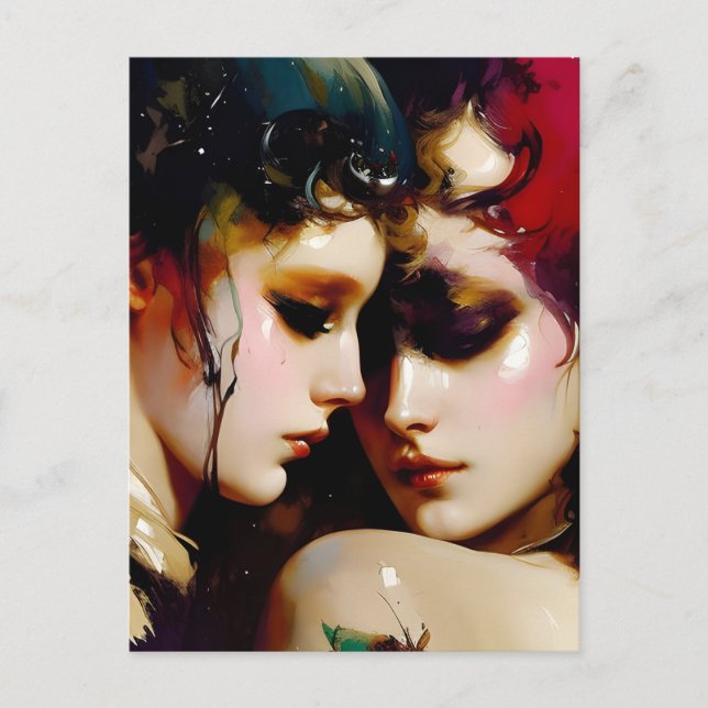 Cartão Postal Cartão-postal dos amantes (Frente)