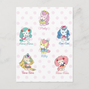 Cartão Postal Cartão-postal dos amigos Osharena Pony Kawaii