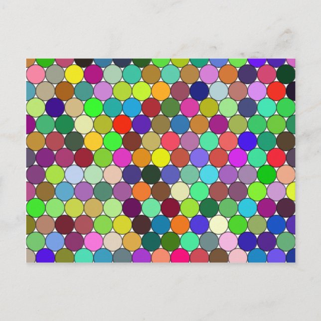 Cartão Postal Cartão-postal dos círculos embalados (Frente)