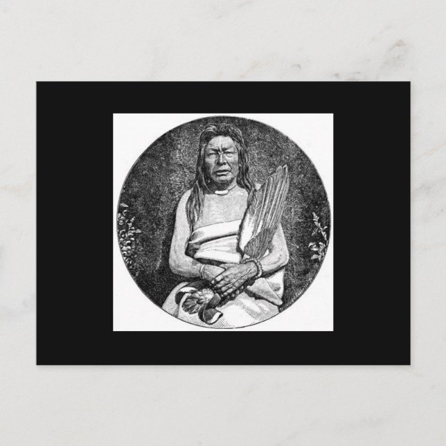 Cartão Postal Cartão-postal dos índios americanos (Frente)