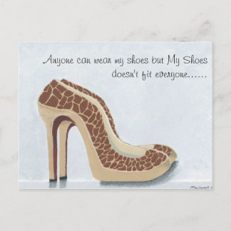 Cartão Postal Cartão-postal dos meus Calçados