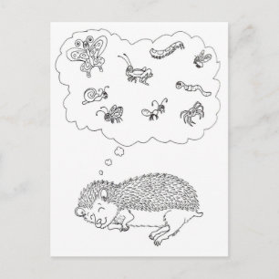 Cartão Postal Cartão-postal dos sonhos Hedgehog