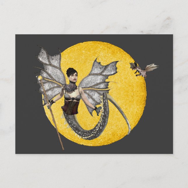 Cartão Postal Cartão-postal Dragão Deusa (Frente)