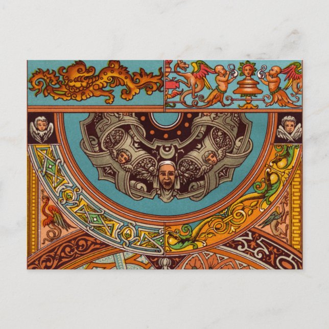 Cartão Postal Cartão-postal Dragões e Gargoyles (Frente)