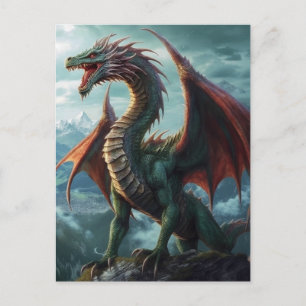 Cartão Postal Cartão-postal Dragon Fantasy