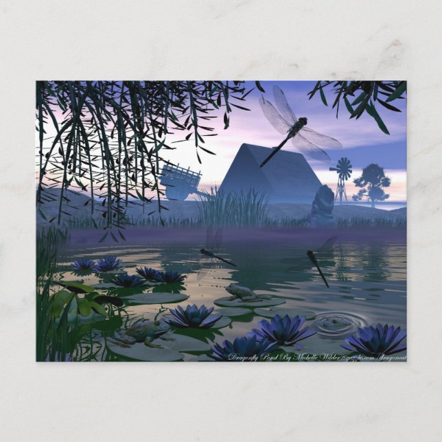 Cartão Postal Cartão-postal Dragonfly (Frente)