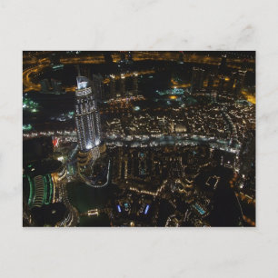 Cartão Postal Cartão-postal Dubai (à noite), Arábia Saudita