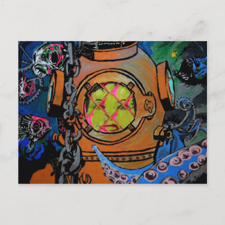 Cartão Postal Cartão-postal "Duro para o Aquanaut"