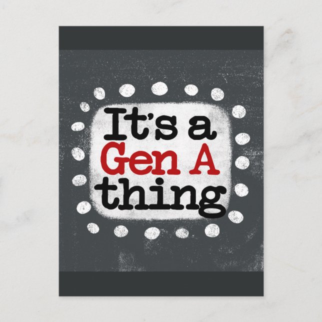 Cartão Postal Cartão-Postal É Uma Coisa da Geração A (Frente)