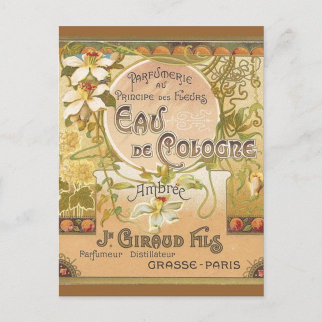 Cartão Postal Cartão-postal Eau de Cologne Ambree (Frente)