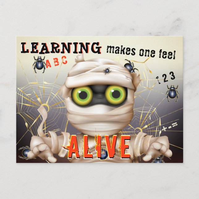 Cartão Postal Cartão-postal educativo para Crianças de Literacia (Frente)