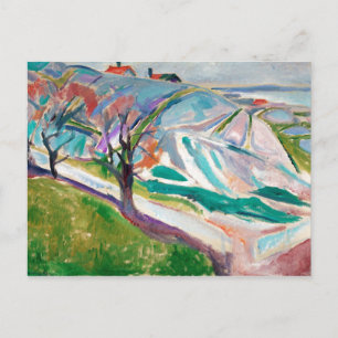 Cartão Postal Cartão-postal Edward Munch, pintura paisagística