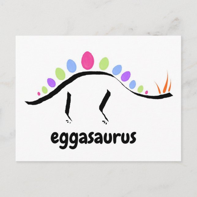 Cartão Postal Cartão-postal Eggasaurus (Frente)