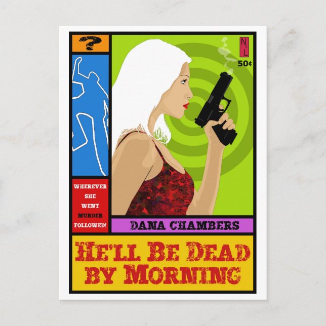 Cartão Postal Cartão-postal: Ele será Morto pela manhã (Frente)