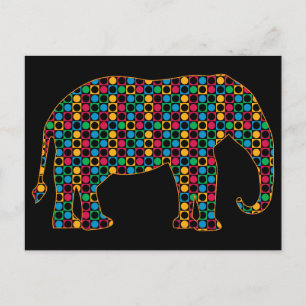 Cartão Postal Cartão-postal elefante