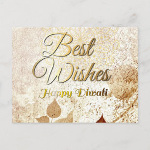 Cartão Postal Cartão-postal Elegante Diwali Festival das Luzes
