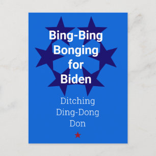 Cartão Postal Cartão-postal eleitoral de Trump de Vote Biden