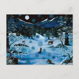 Cartão Postal Cartão-postal em Floco de Neve Cascade