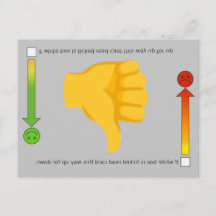 Cartão-postal Emoji para Baixo