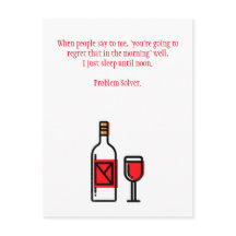 Cartão-postal Encantado de Bebendo Engraçado