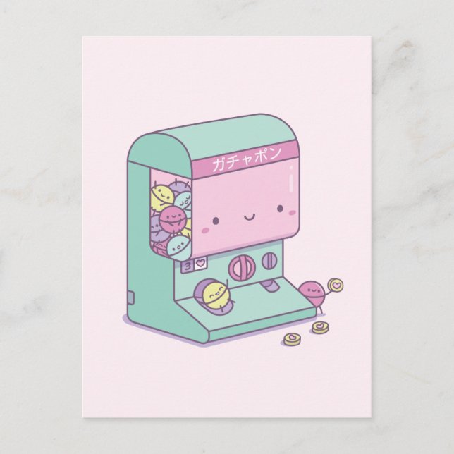 Cartão Postal Cartão-postal Engraçado Capsule Toy Escape Japão (Frente)