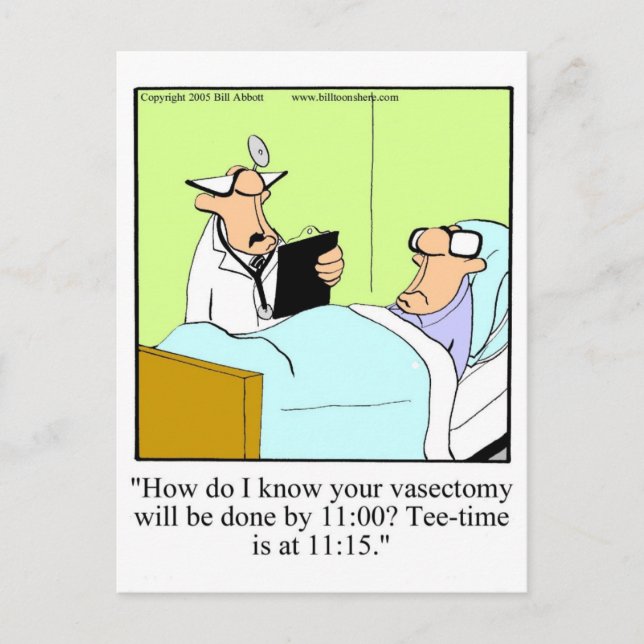 Cartão Postal Cartão-postal engraçado de golfe (Frente)